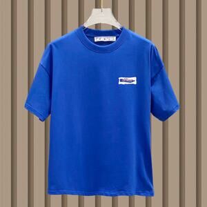 Off-White Men's Short Sleeve Blue